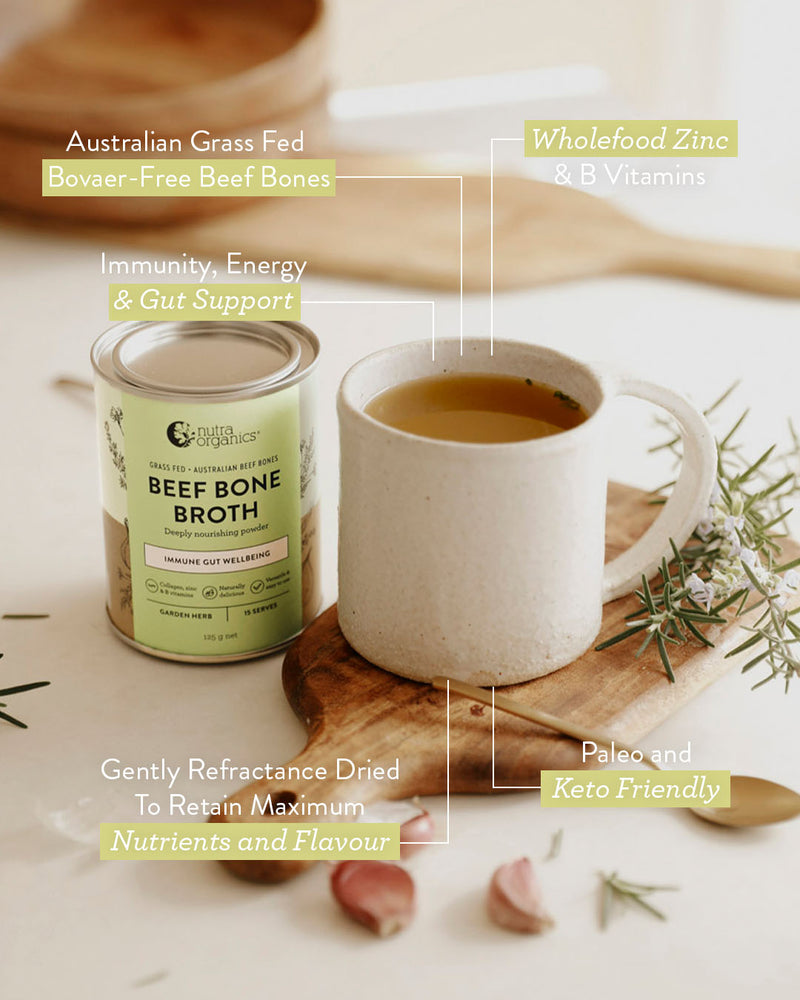 Beef Bone Broth Garden Herb