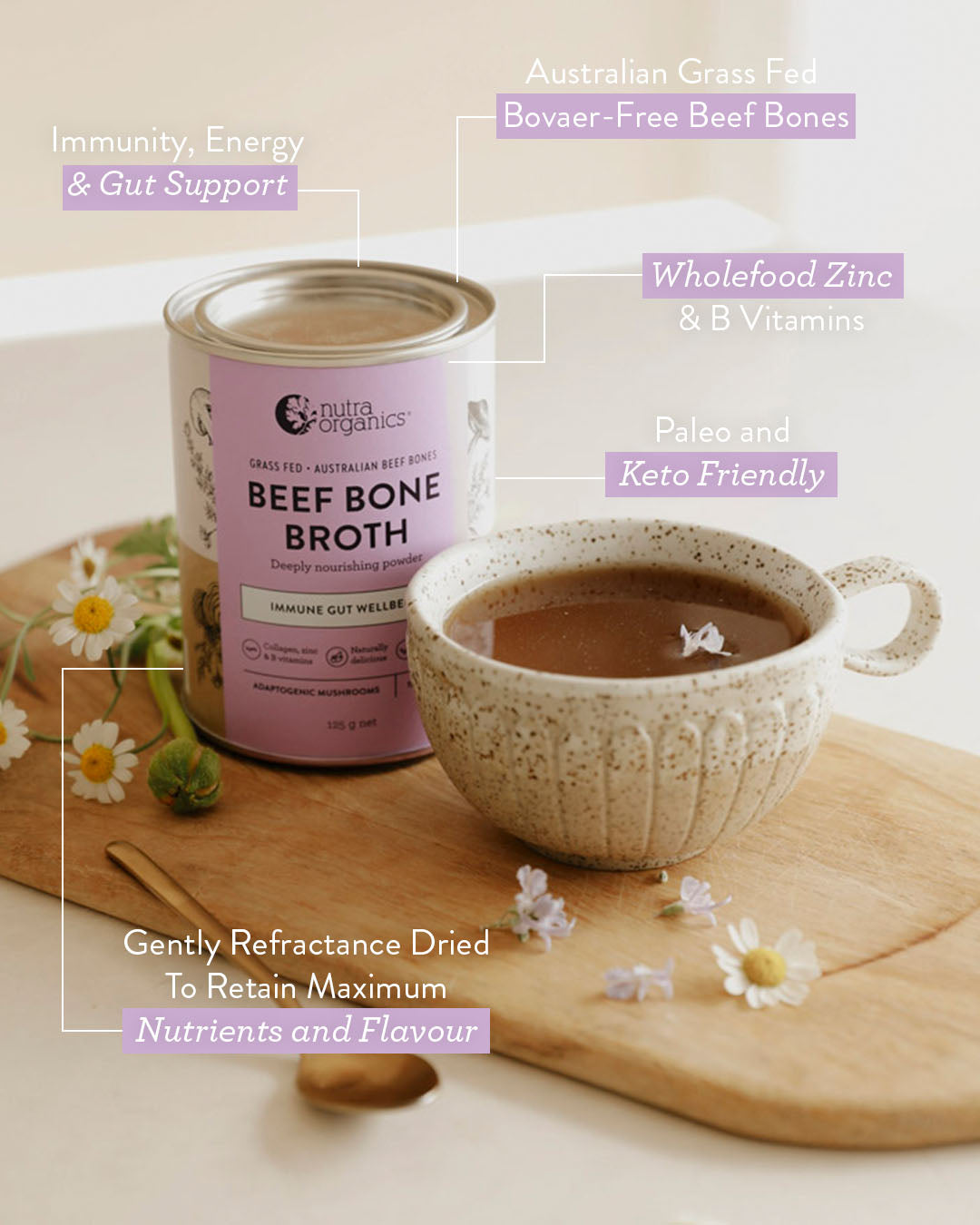 Beef Bone Broth Adaptogenic Mushroom