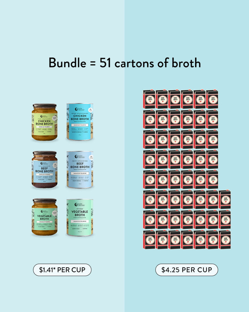 Bundle = 51 cartons of broth