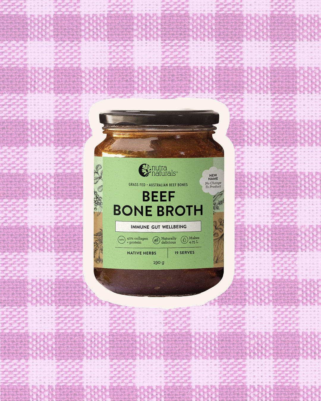 FREE Beef Bone Broth Concentrate Native Herbs 190g