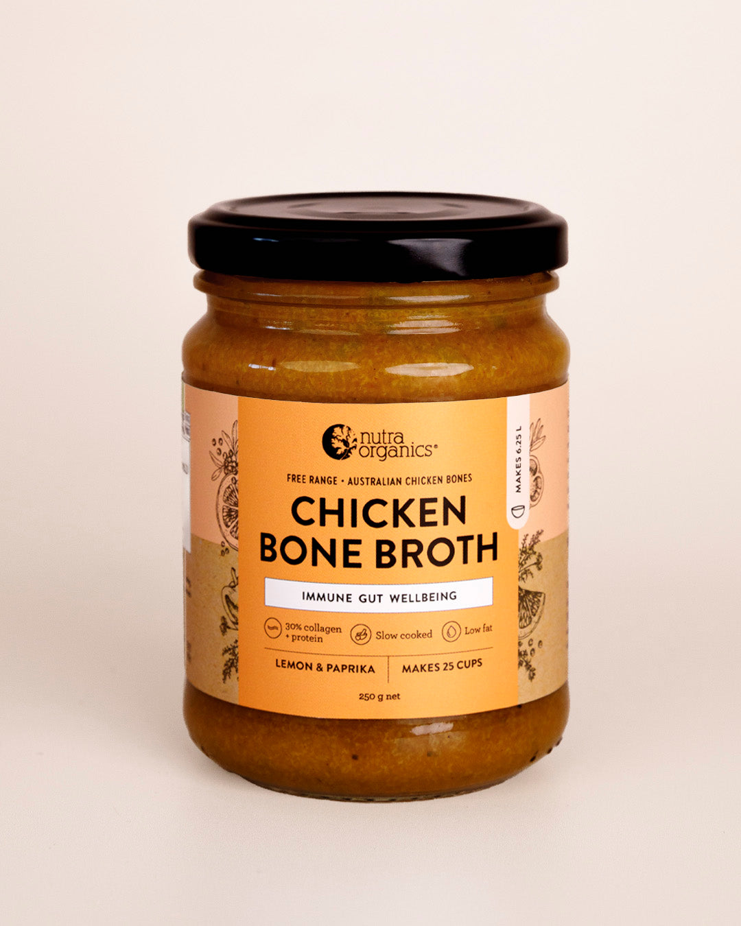 FREE Chicken Bone Broth Concentrate Lemon & Paprika 190g