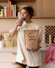 Organic Whey Protein Chocolate Lifestyle Image
