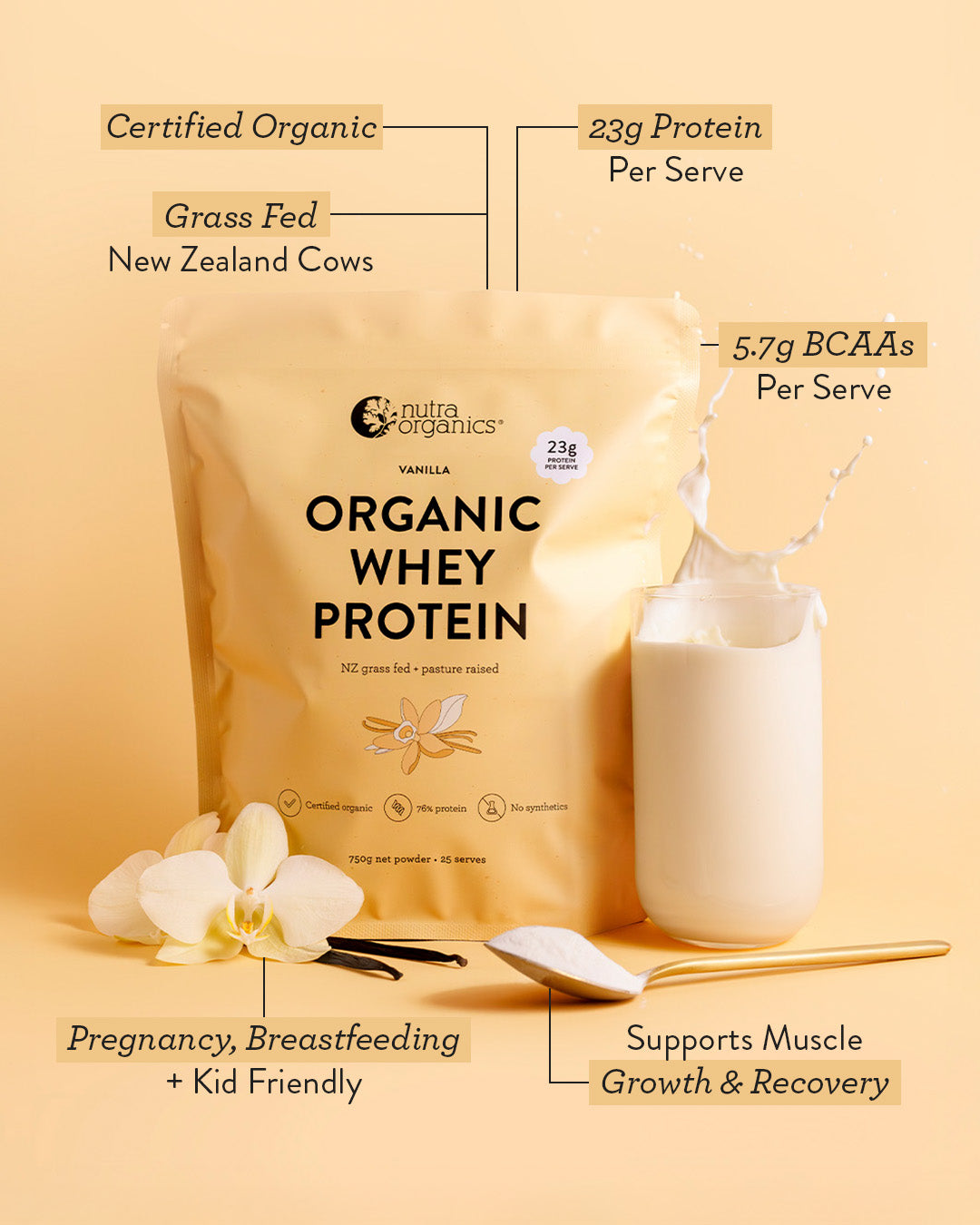 Organic Whey Protein Vanilla