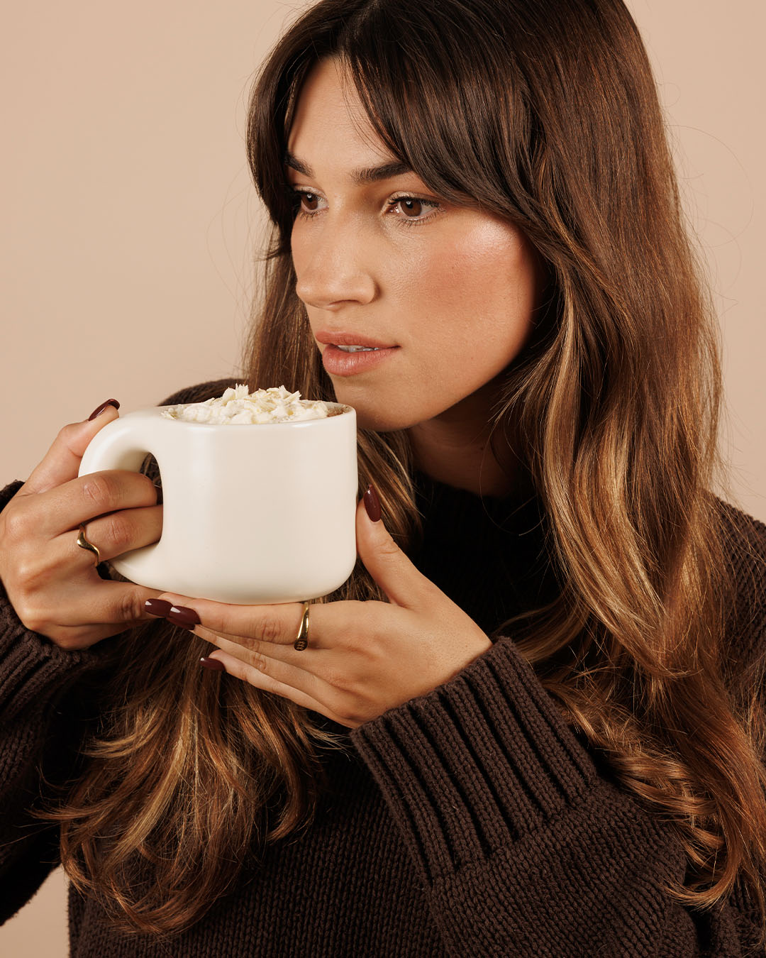 Collagen Salted Caramel White Hot Chocolate