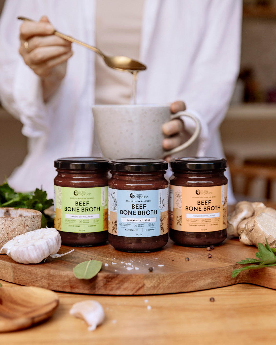 Beef Bone Broth Concentrate Turmeric Ginger